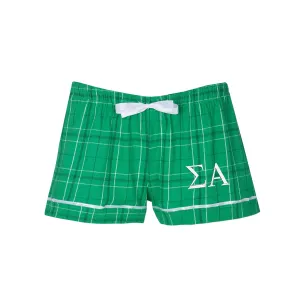 Sigma Alpha Flannel Boxer Shorts