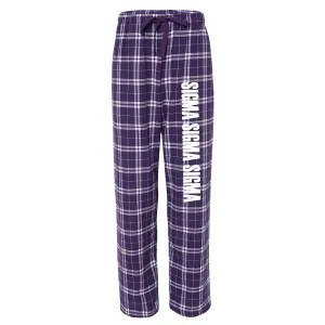 Sigma Sigma Sigma Flannel Pants