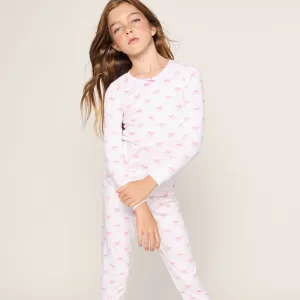 Snug Fit Pajama Set in Blushing Bows