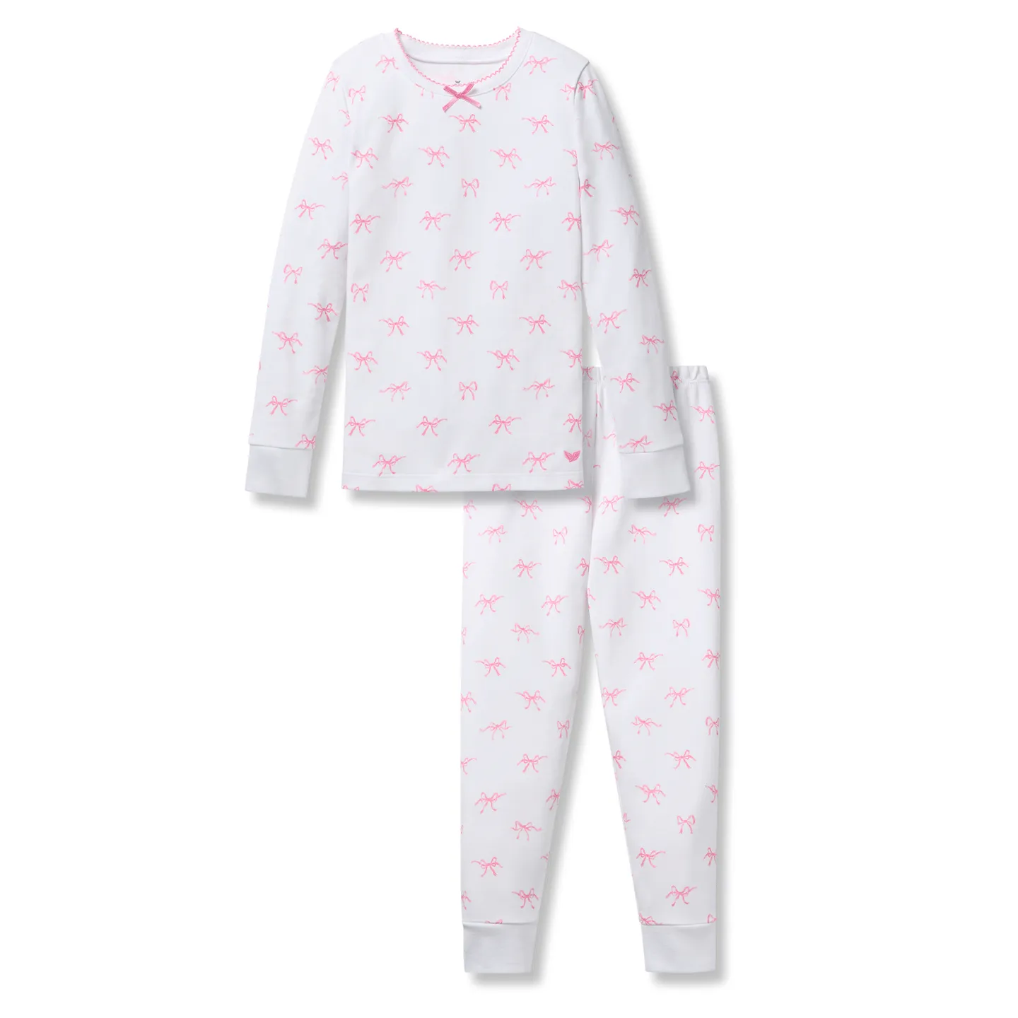 Snug Fit Pajama Set in Blushing Bows
