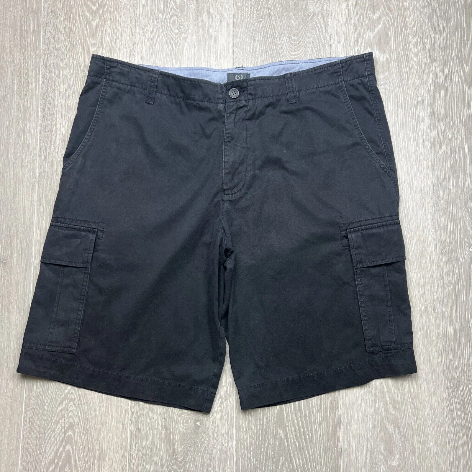 Sportscraft Mens Black Cargo Shorts Size 40