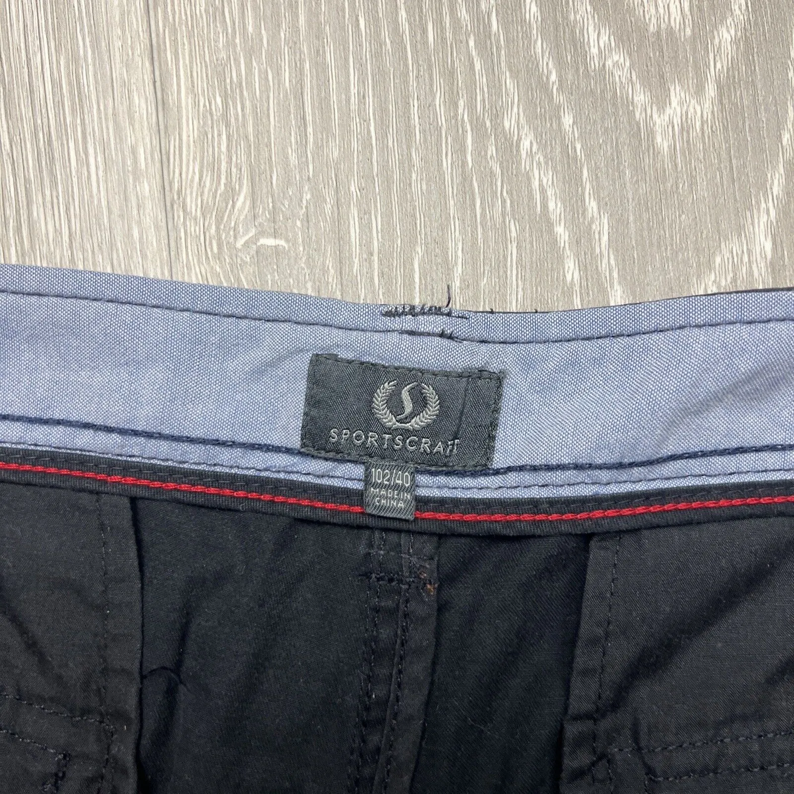 Sportscraft Mens Black Cargo Shorts Size 40