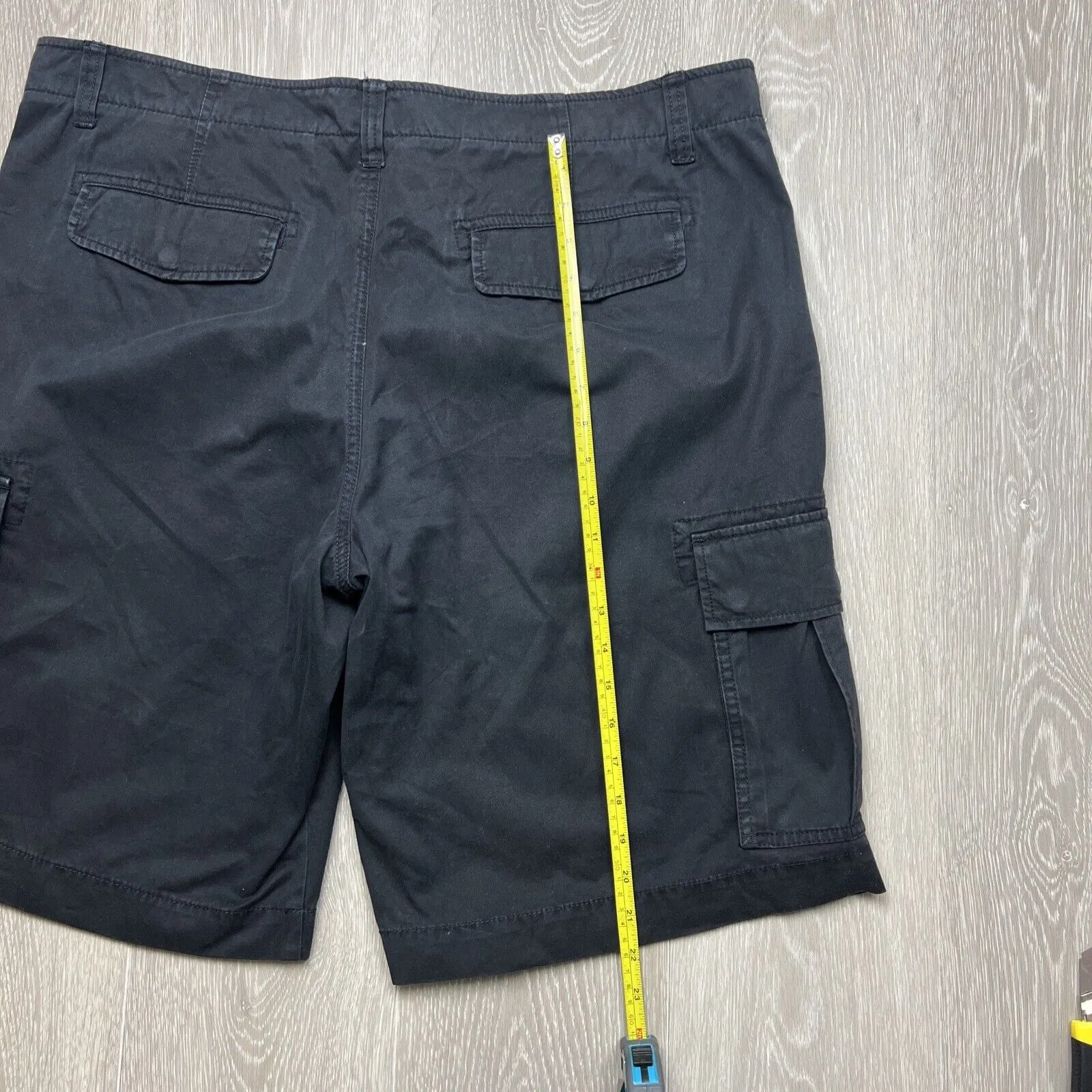 Sportscraft Mens Black Cargo Shorts Size 40