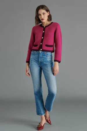 STE Fuchsia Fantino Sweater Jacket