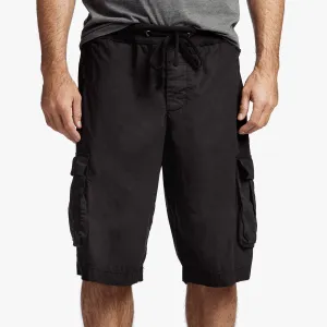 Stretch Poplin Cargo Short - Black