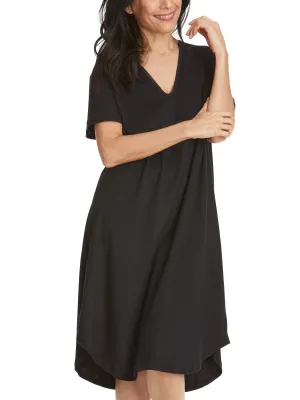 Supima® Cotton Nightshirt Black