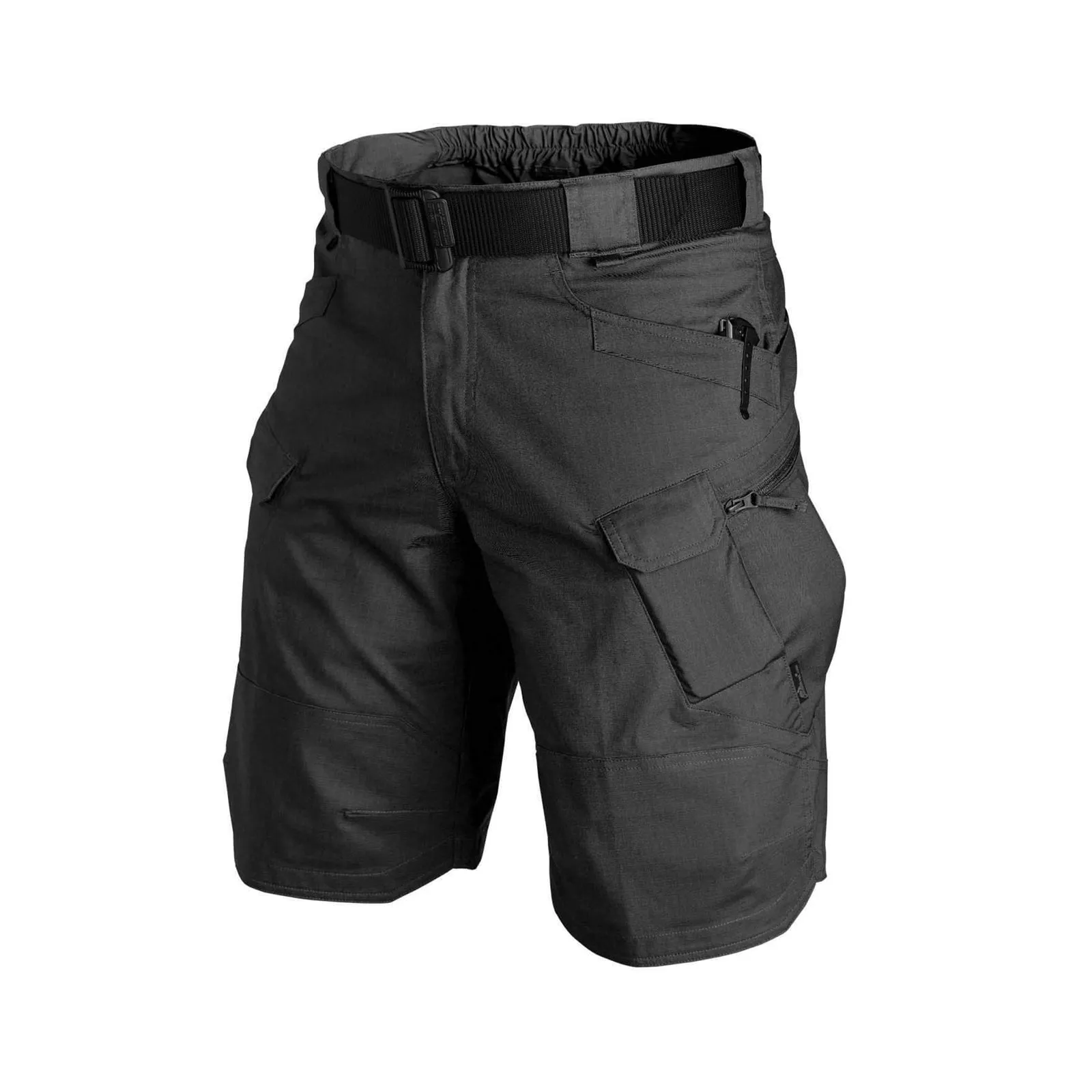 TACTICAL MULTI POCKETS 11'' INSEAM PERFORMANCE CARGO SHORTS WITH BUCKLE BELT