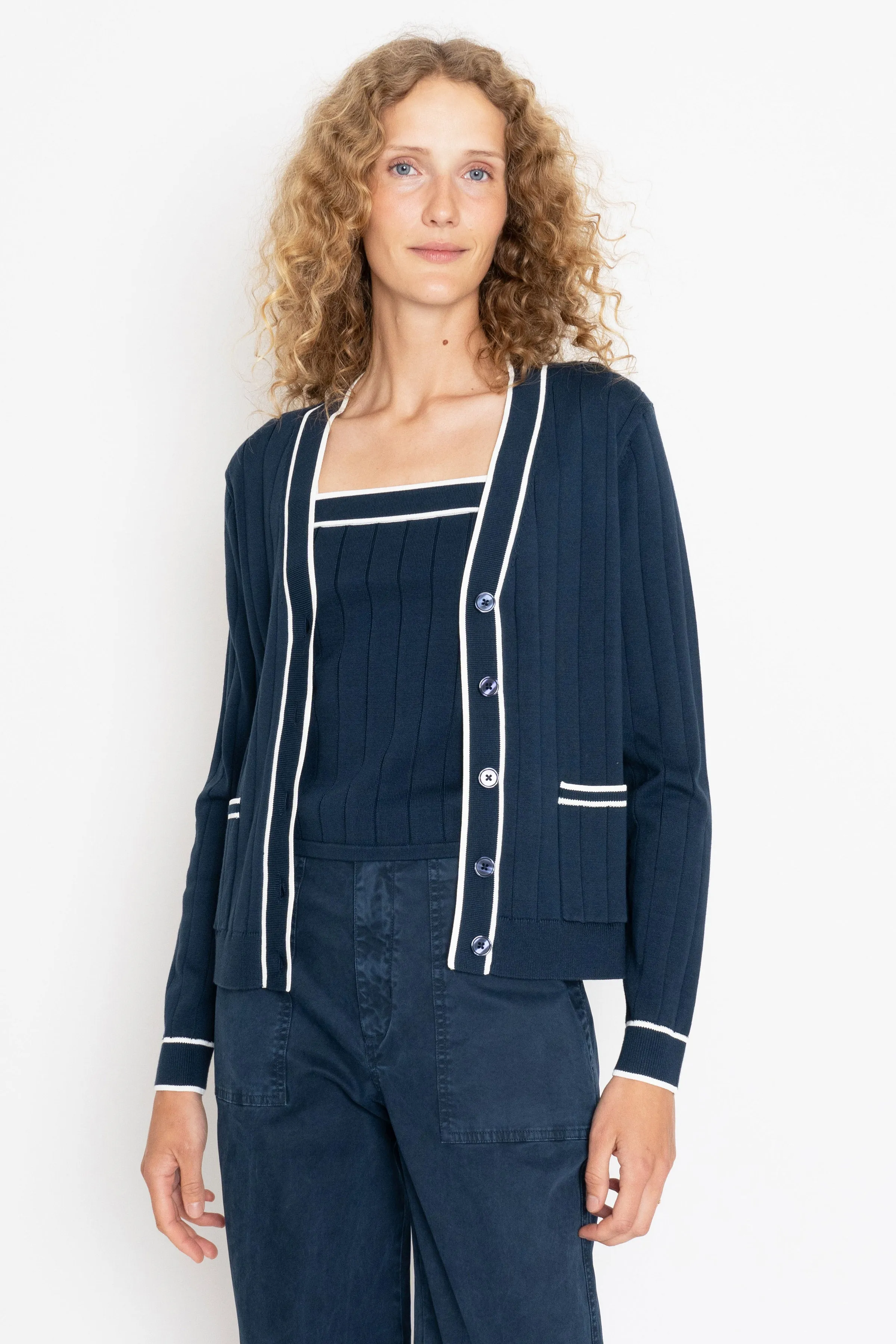 The Dede - Navy/Cream