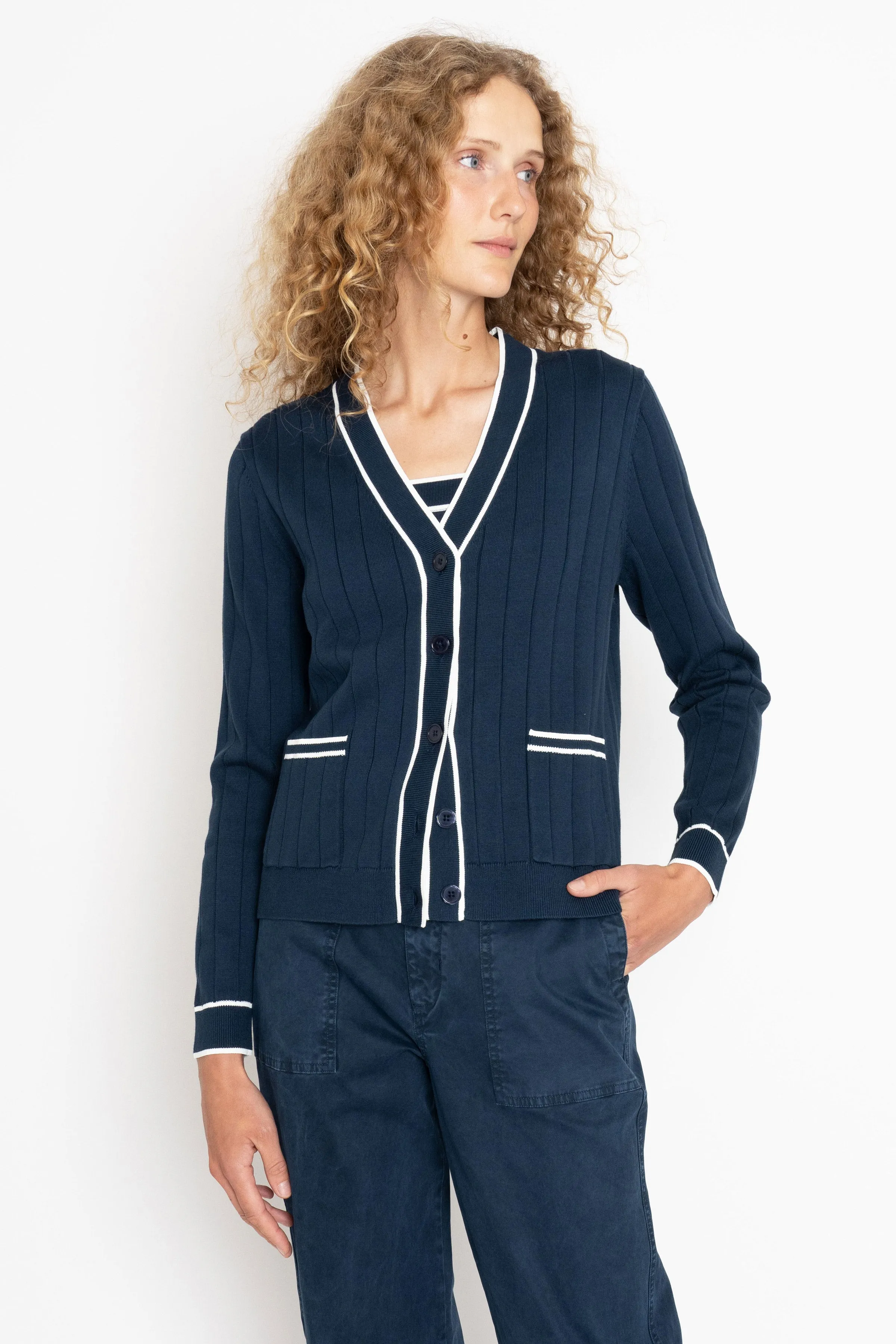 The Dede - Navy/Cream