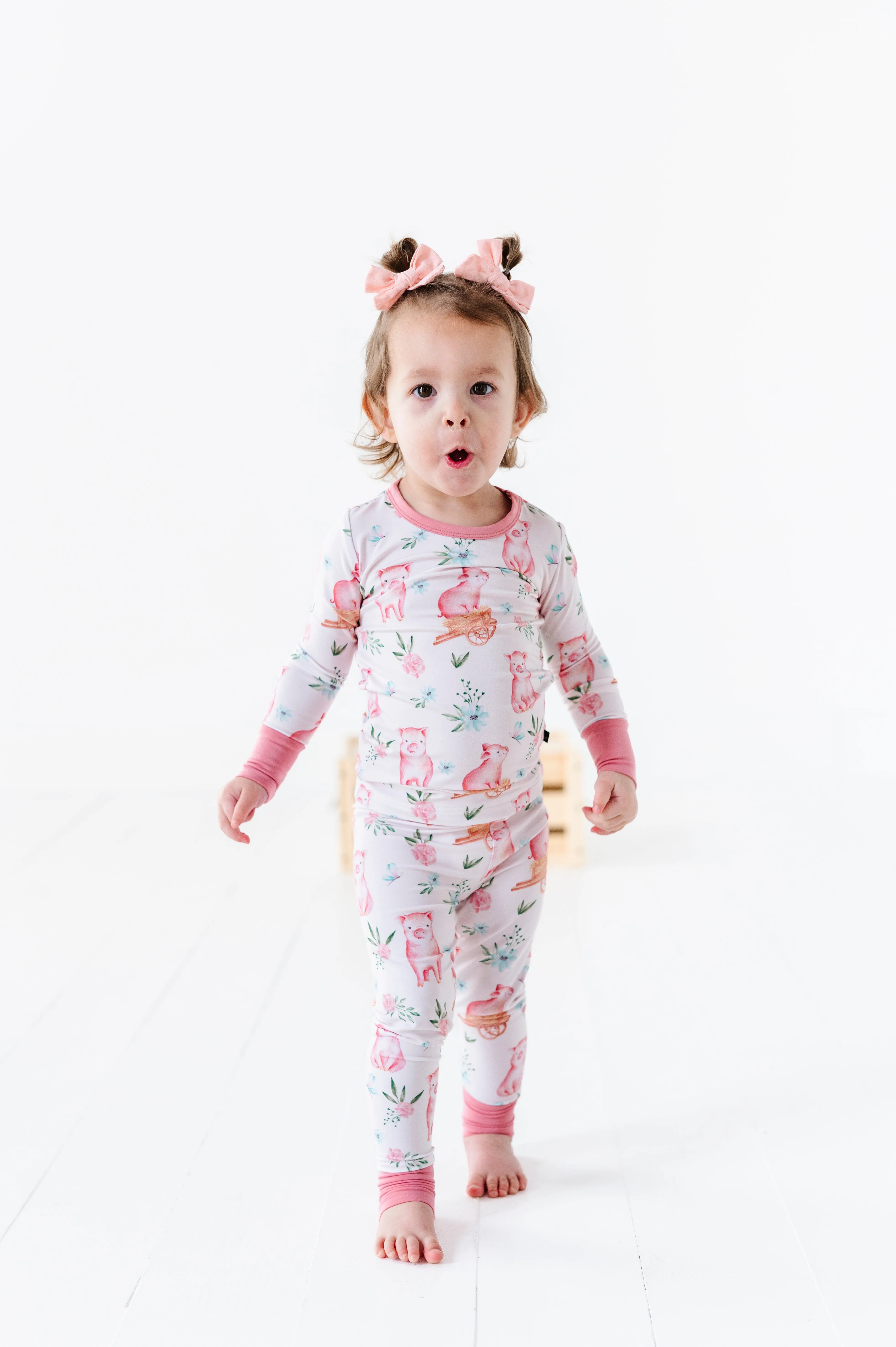 The Sleepy Sloth Piggies Pretty Petunia Two Piece Jammies Pajamas