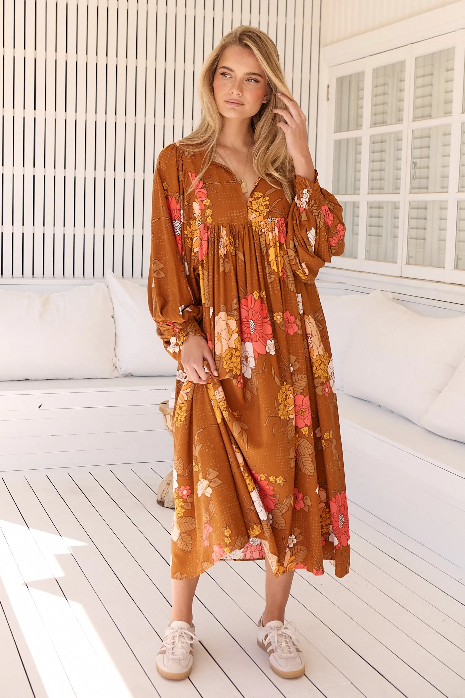 Tia Midi Dress - Natalia