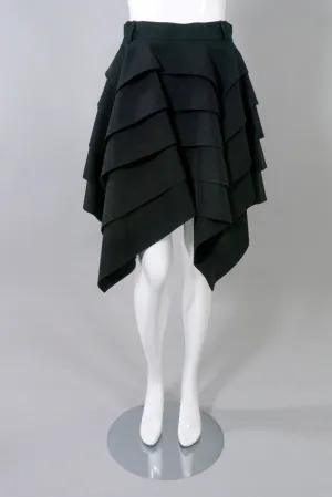 Tiered Handkerchief Hem Skirt