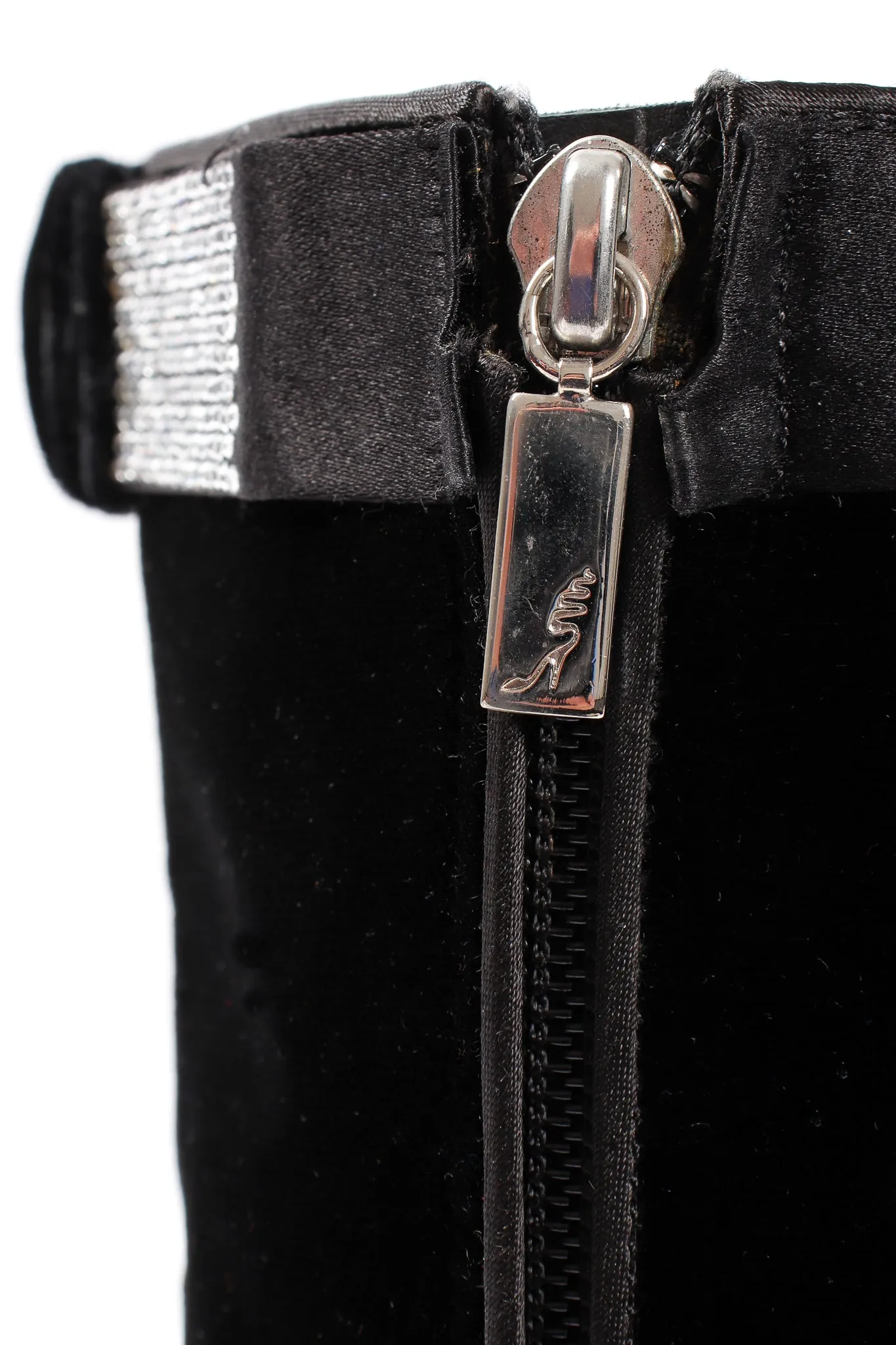Velvet Rhinestone Boots