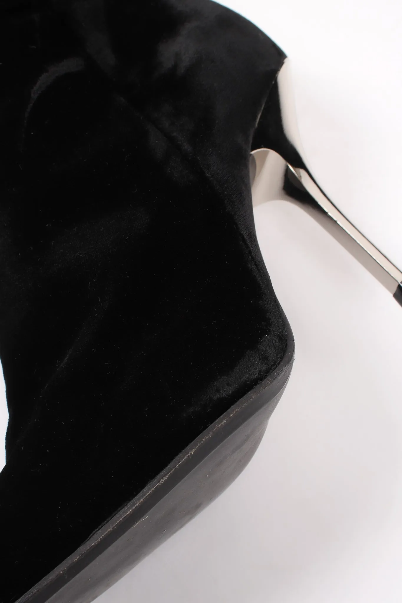Velvet Rhinestone Boots