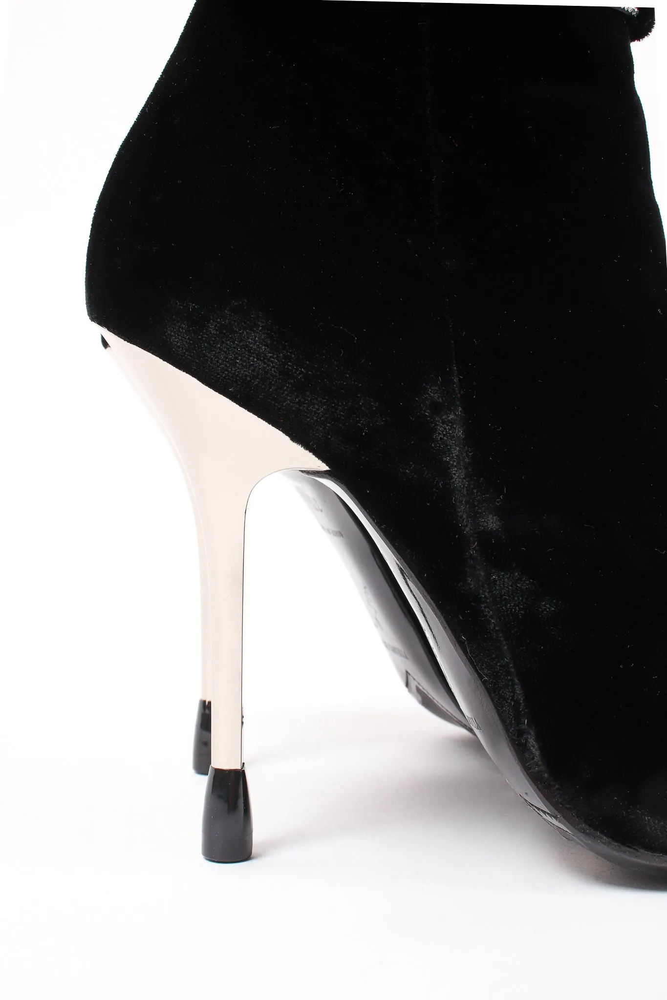 Velvet Rhinestone Boots