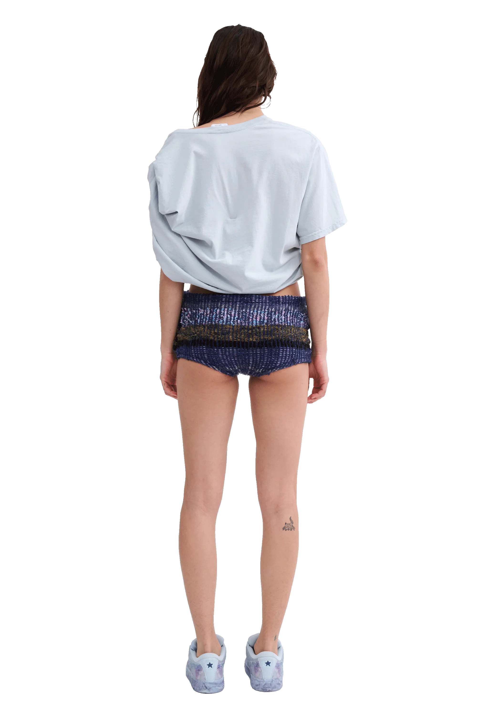 VITELLI PURPLE PLAID TAP SHORTS