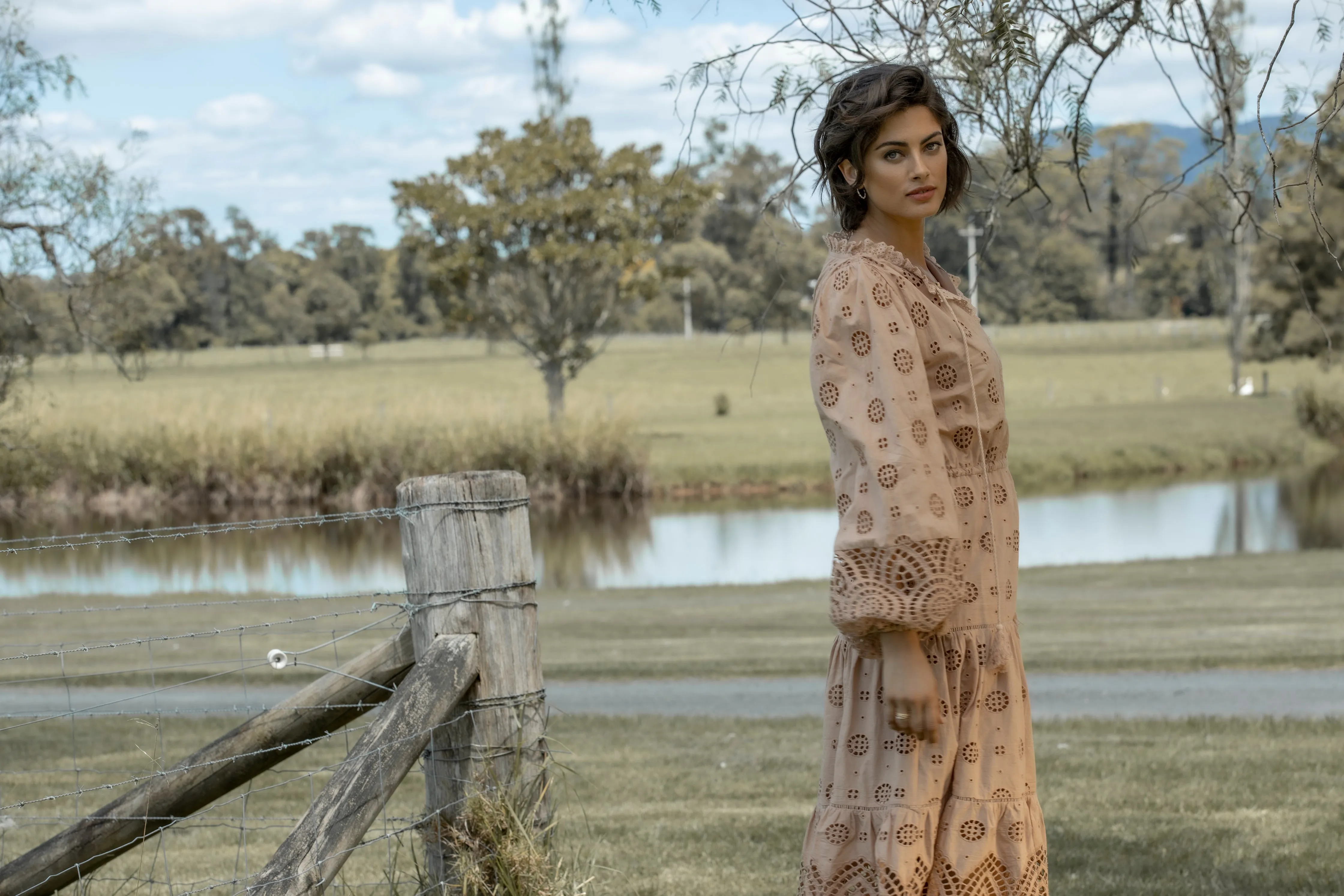 Westbound Midi Dress - Clay Beige