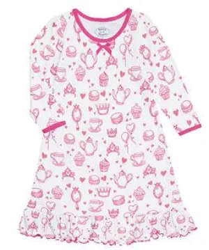 Whirl-and-Twirl Long-Sleeve Nightgown