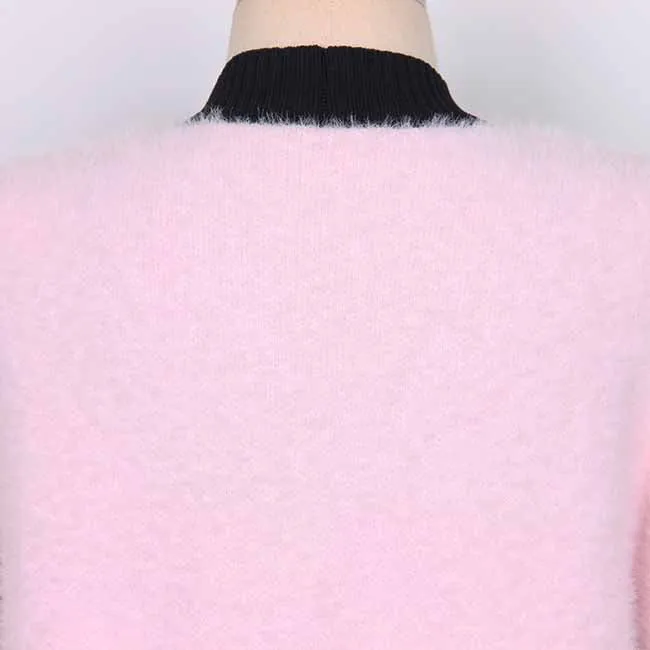 Women Pink Cardigan Sweaters and Vests