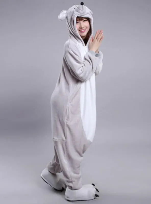 WOMEN ZODIAC RAT CARTOON ANIMAL PAJAMA FLANNEL
