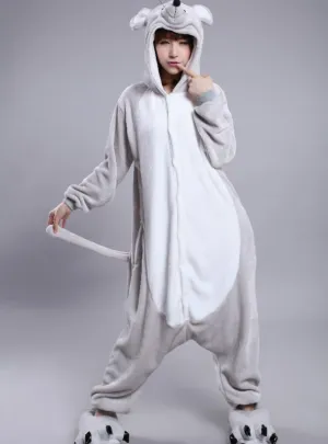 WOMEN ZODIAC RAT CARTOON ANIMAL PAJAMA FLANNEL