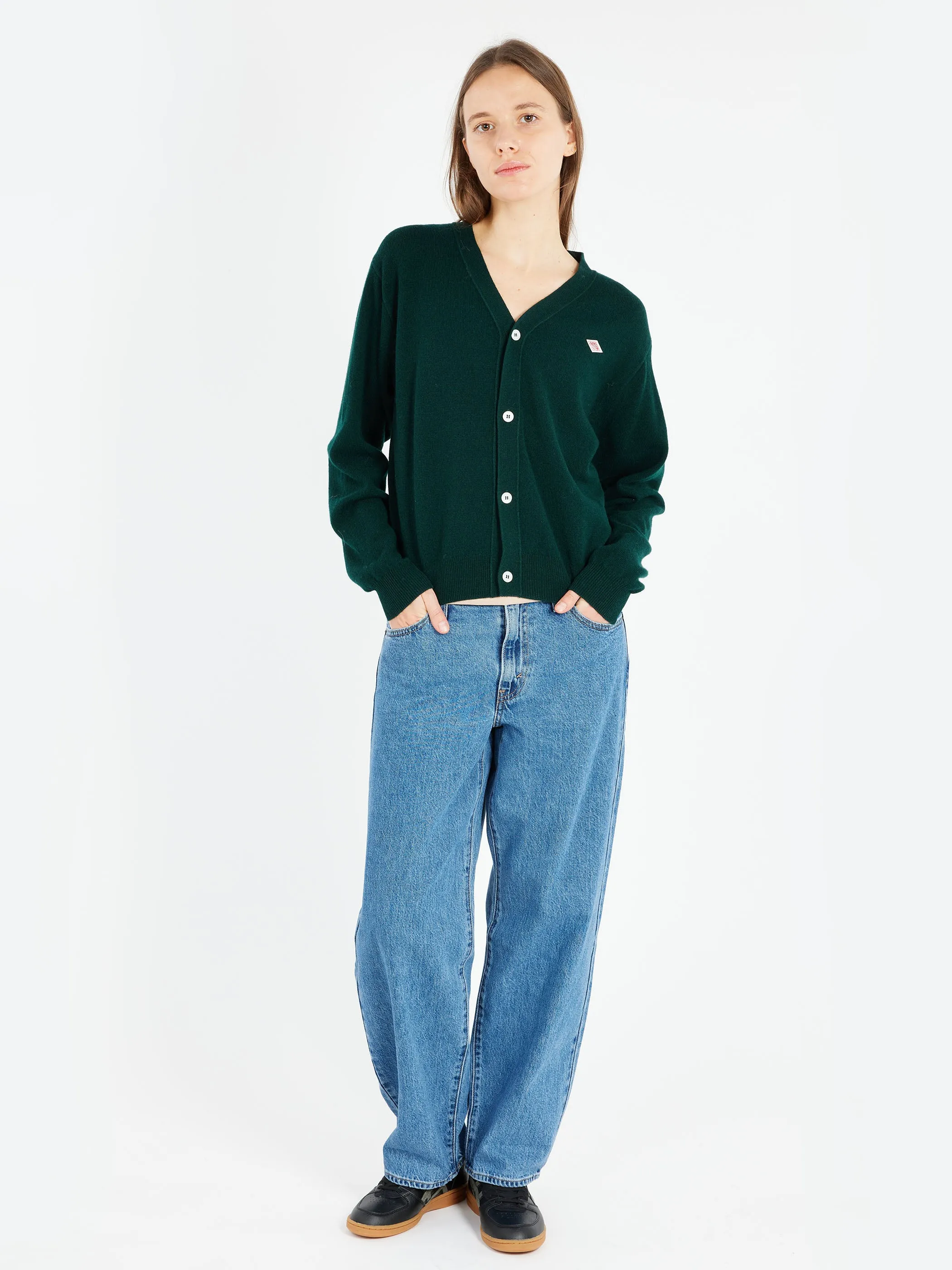 Women's Lambswool V-Neck Knit Cardigan