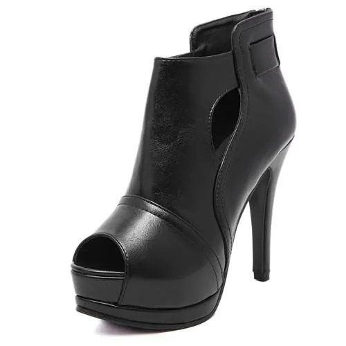Women's Open Toe Ankle Boots