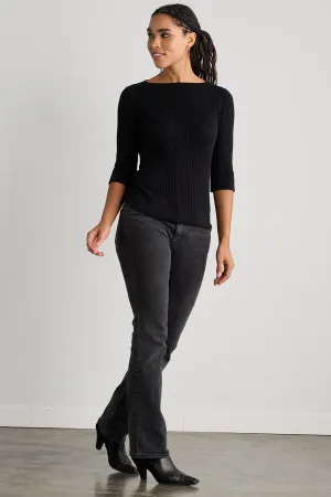 Women's Organic Cotton Cable Knit Boat Neck Sweater