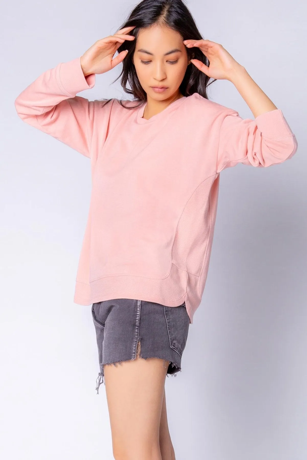Women's PJ Salvage | Long Sleeve Top | Dusty Rose