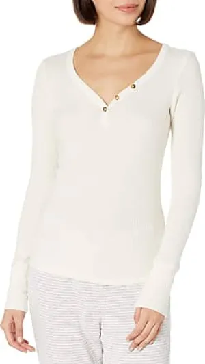 Women's PJ Salvage | Textured Basics Long Sleeve Top | Stone