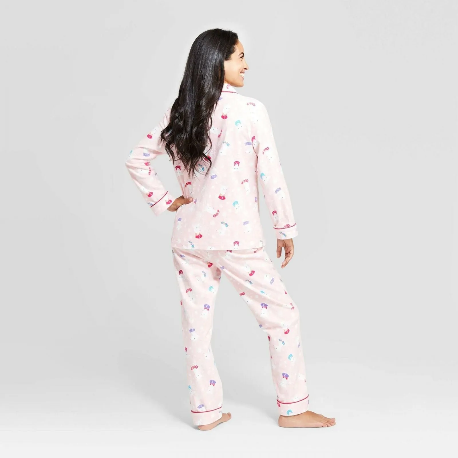 Wondershop Women's Flannel Holiday Reindeer Pajama Set