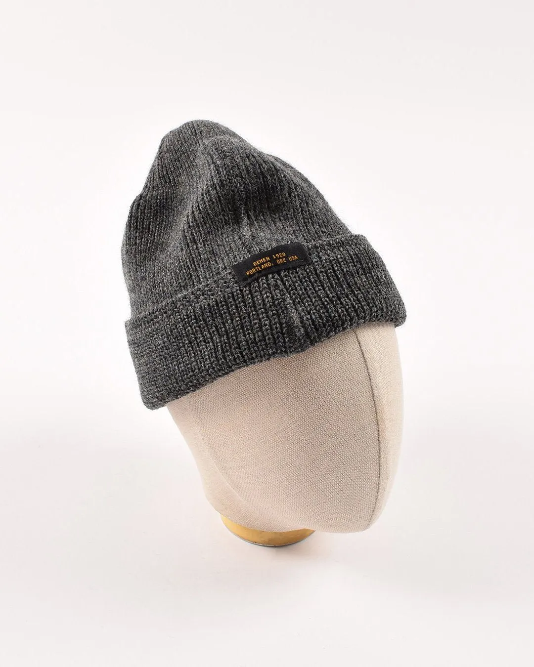 Wool Knit Watch Cap - Charcoal
