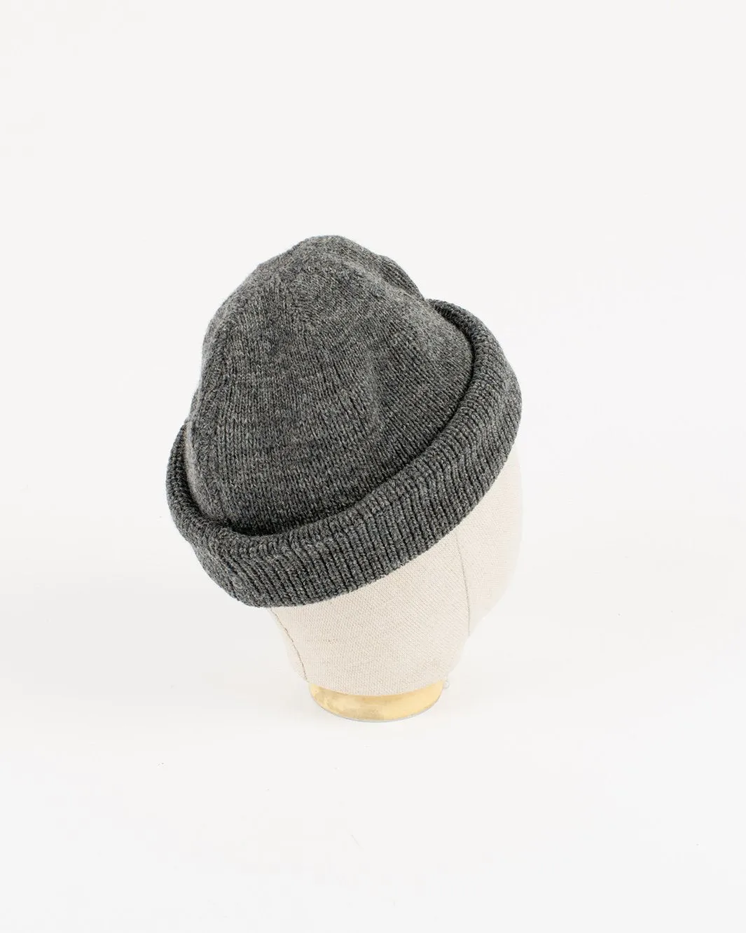 Wool Knit Watch Cap - Charcoal