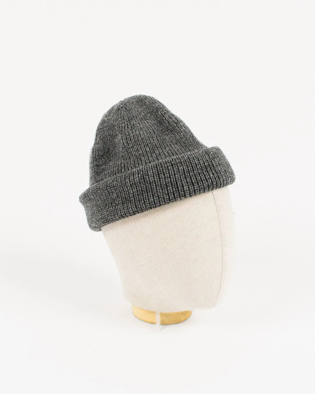 Wool Knit Watch Cap - Charcoal