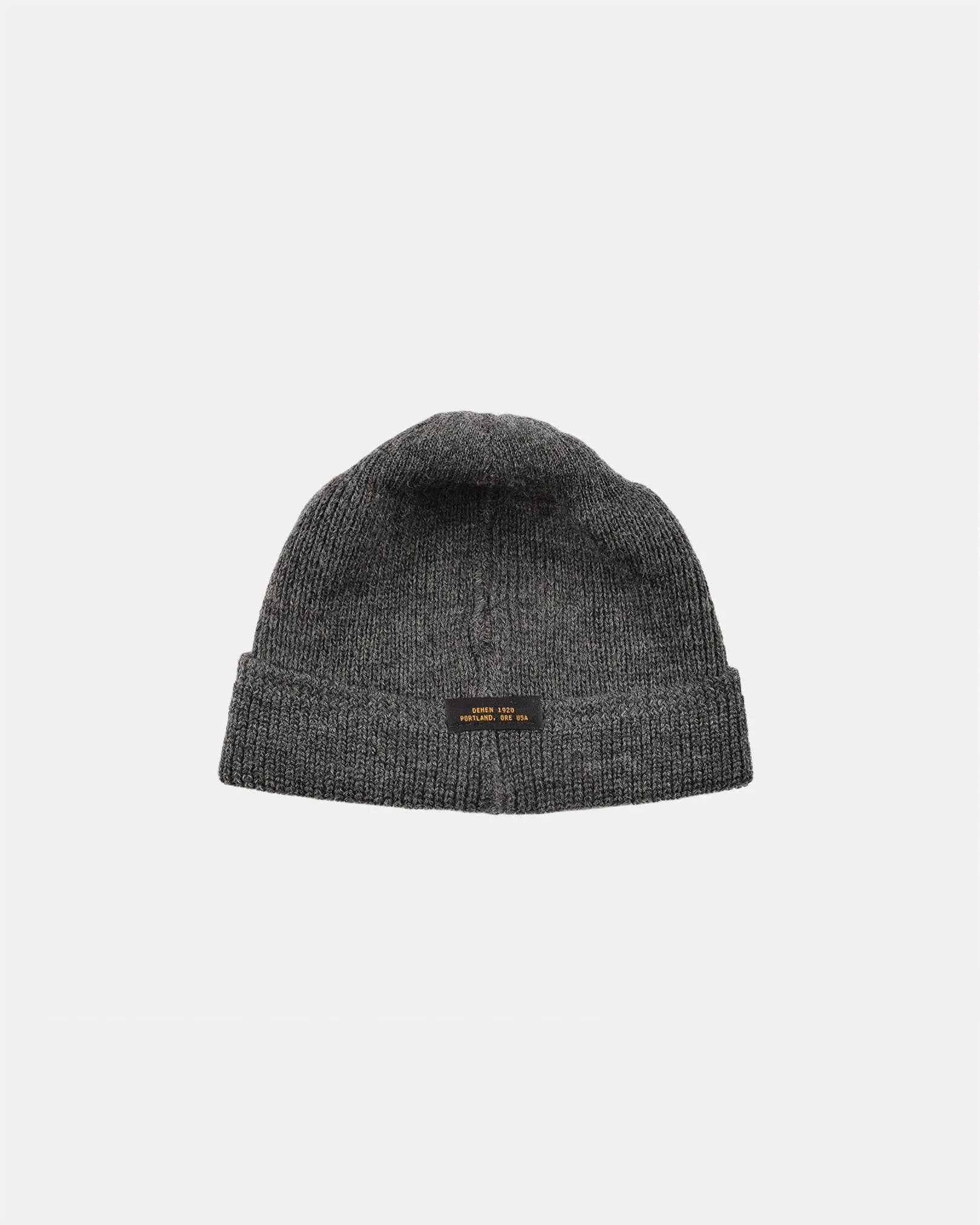 Wool Knit Watch Cap - Charcoal