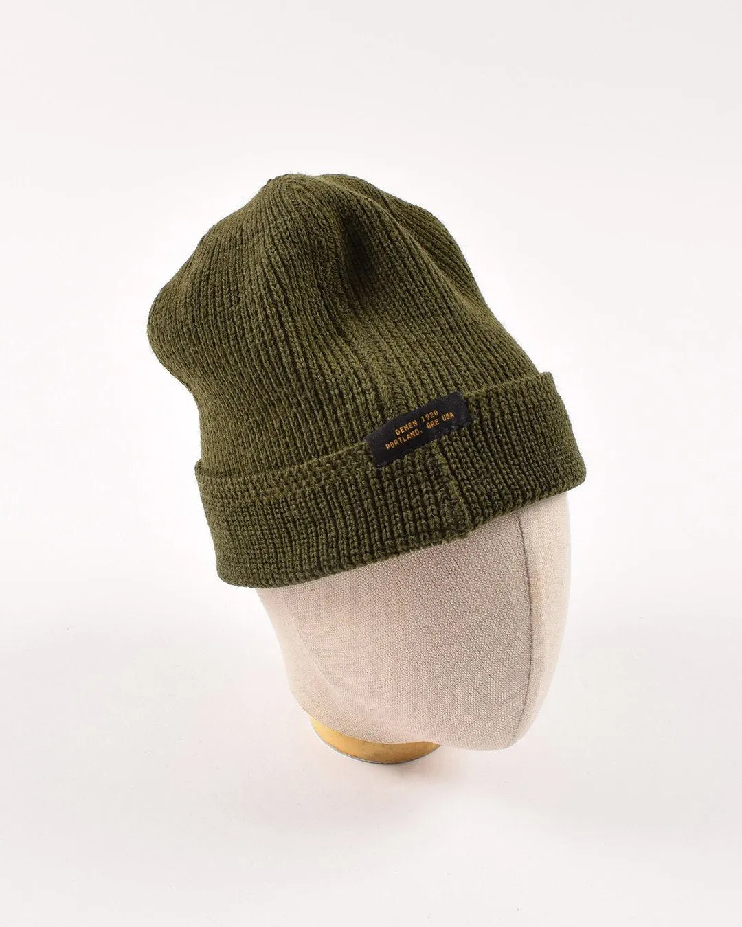 Wool Knit Watch Cap - Loden
