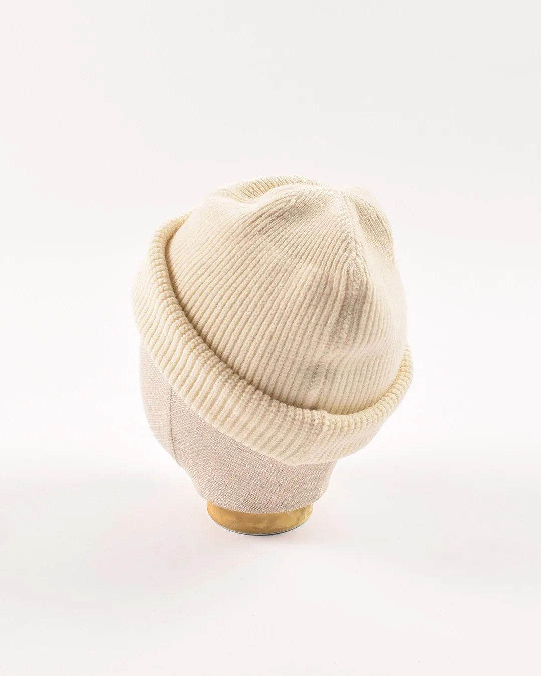 Wool Knit Watch Cap - Natural