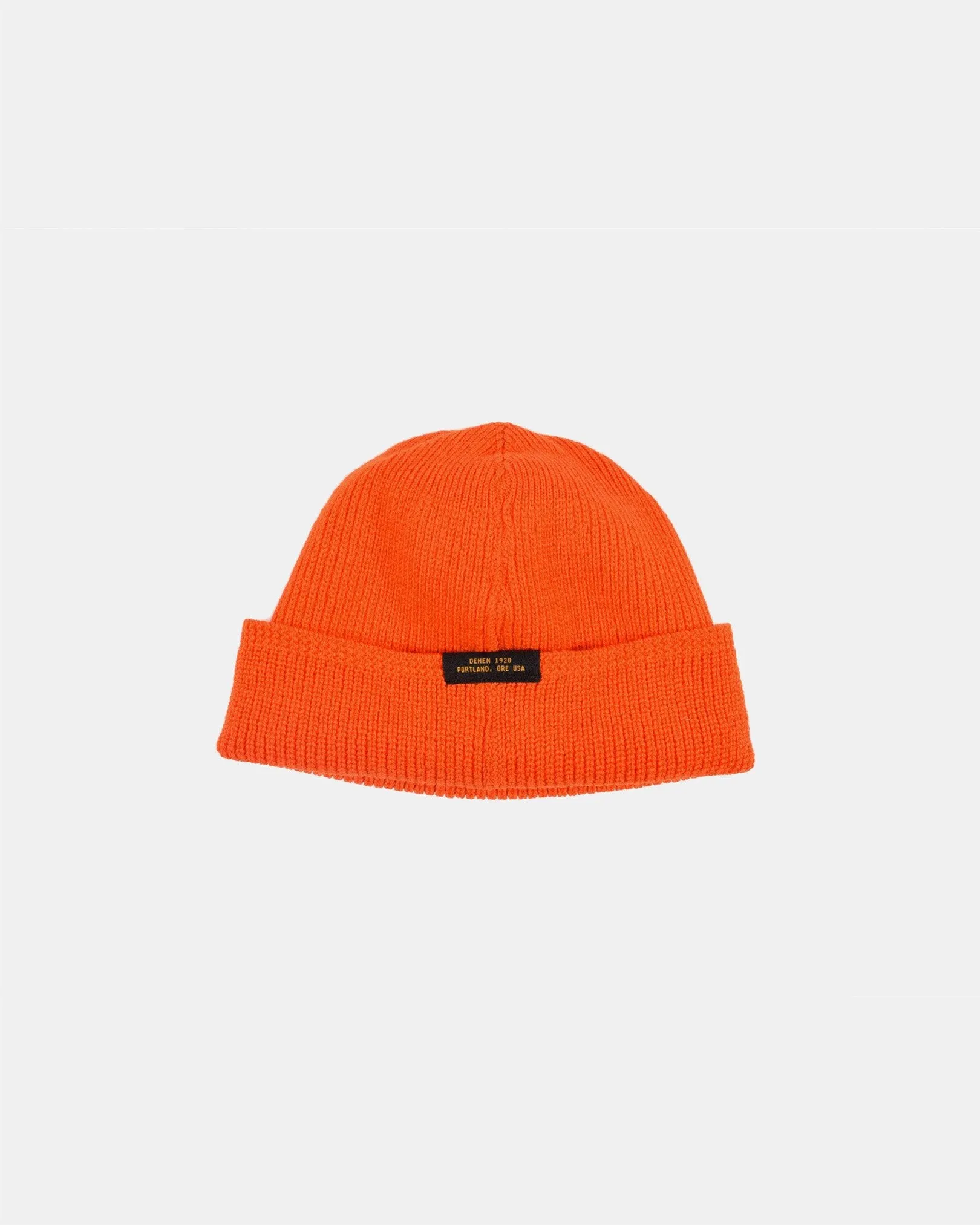 Wool Knit Watch Cap - Safety Orange