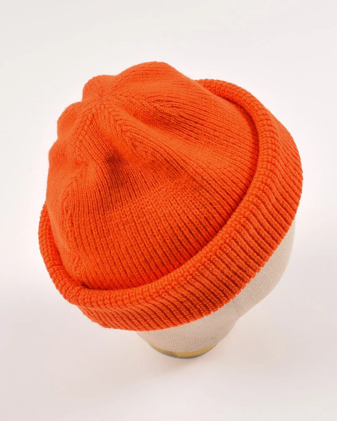 Wool Knit Watch Cap - Safety Orange